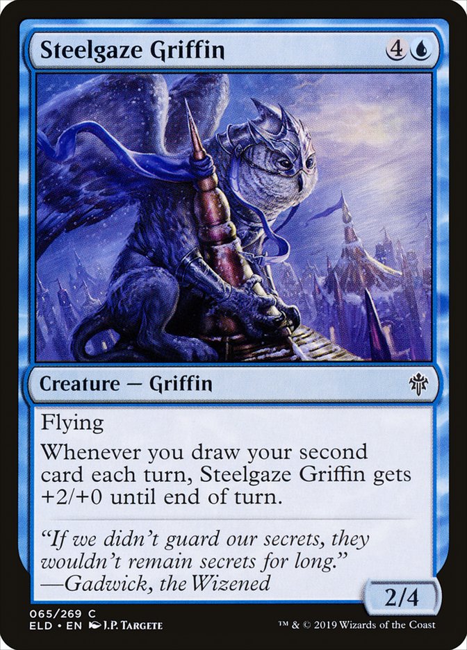 Steelgaze Griffin [Throne of Eldraine] | Magic Magpie