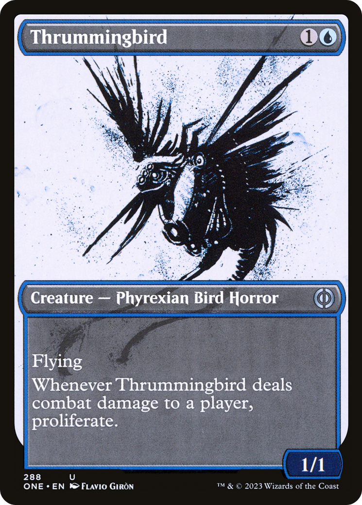 Thrummingbird (Showcase Ichor) [Phyrexia: All Will Be One] | Magic Magpie