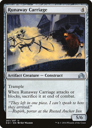 Runaway Carriage [Shadows over Innistrad] | Magic Magpie