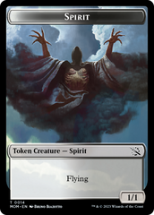 Knight (7) // Spirit (14) Double-Sided Token [March of the Machine Commander Tokens] | Magic Magpie