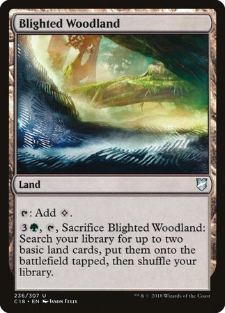 Blighted Woodland [Commander 2018] | Magic Magpie