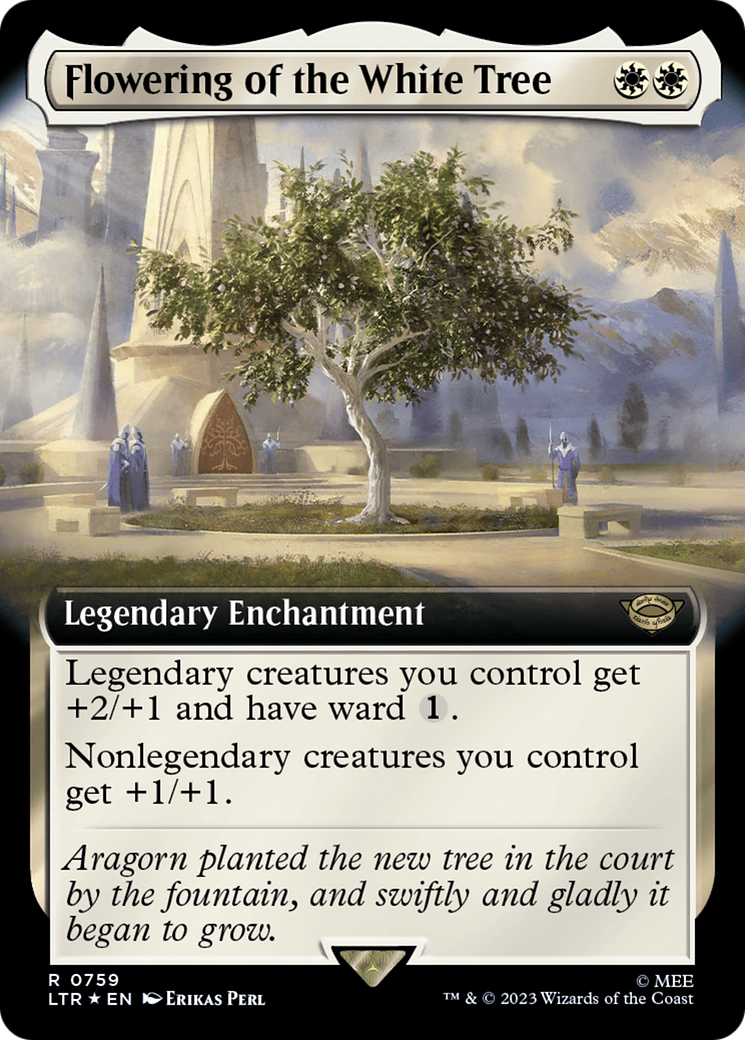 Flowering of the White Tree (Extended Art) (Surge Foil) [The Lord of the Rings: Tales of Middle-Earth] | Magic Magpie