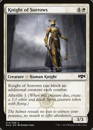 Knight of Sorrows [Ravnica Allegiance] | Magic Magpie