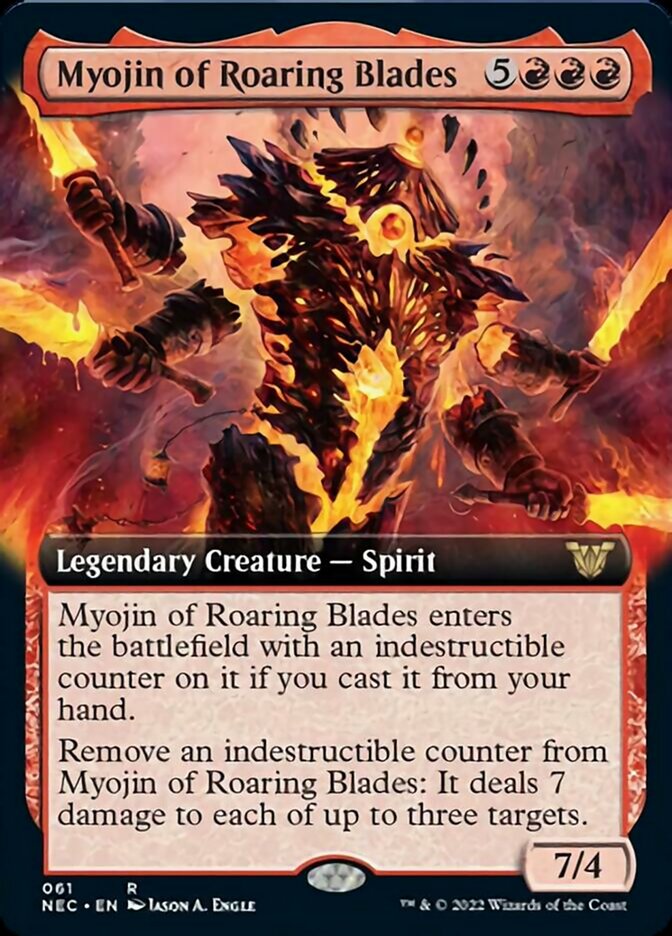 Myojin of Roaring Blades (Extended) [Kamigawa: Neon Dynasty Commander] | Magic Magpie