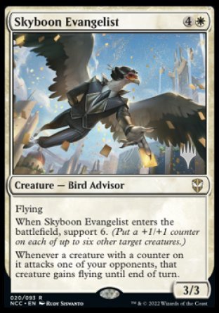 Skyboon Evangelist (Promo Pack) [Streets of New Capenna Commander Promos] | Magic Magpie