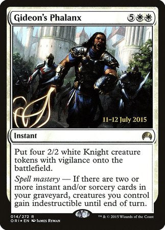 Gideon's Phalanx [Magic Origins Promos] | Magic Magpie