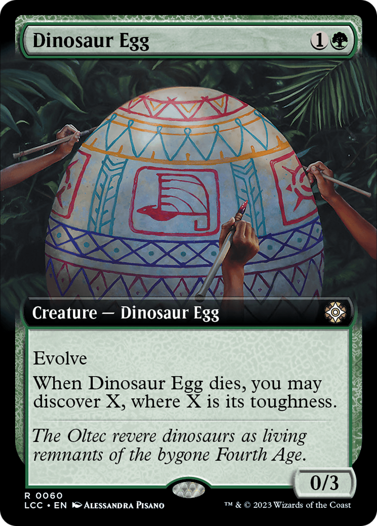 Dinosaur Egg (Extended Art) [The Lost Caverns of Ixalan Commander] | Magic Magpie