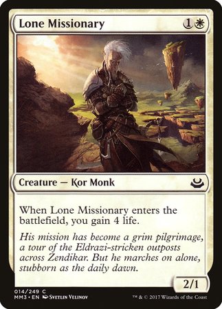 Lone Missionary [Modern Masters 2017] | Magic Magpie