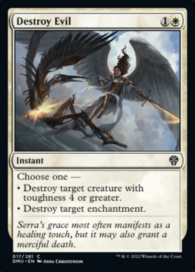 Destroy Evil [Dominaria United] | Magic Magpie