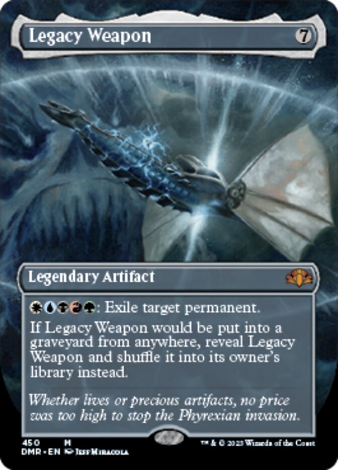 Legacy Weapon (Borderless Alternate Art) [Dominaria Remastered] | Magic Magpie