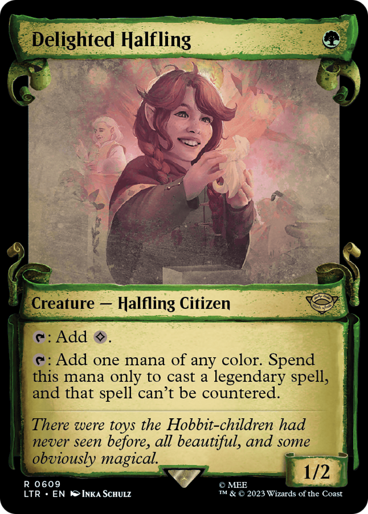 Delighted Halfling [The Lord of the Rings: Tales of Middle-Earth Showcase Scrolls] | Magic Magpie