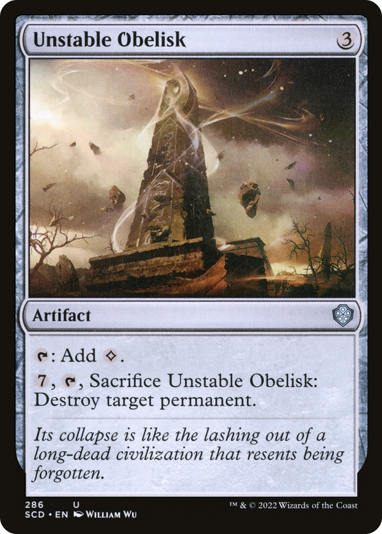 Unstable Obelisk [Starter Commander Decks] | Magic Magpie