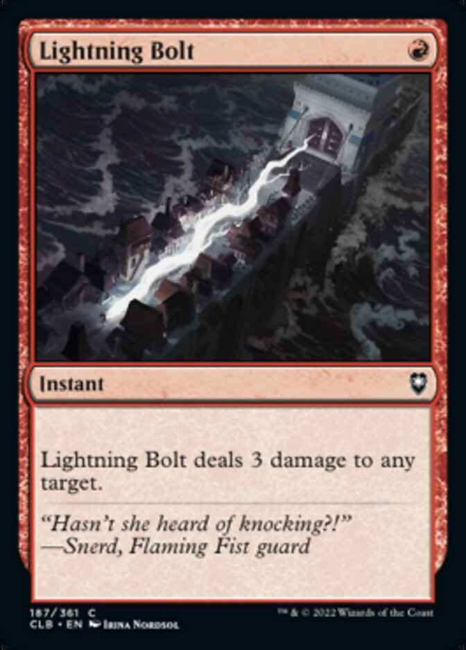 Lightning Bolt [Commander Legends: Battle for Baldur's Gate] | Magic Magpie