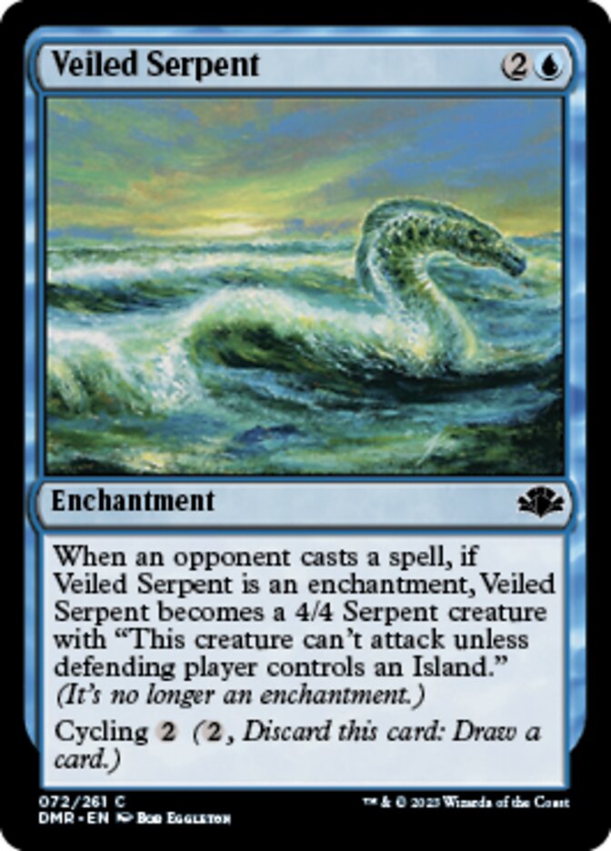 Veiled Serpent [Dominaria Remastered] | Magic Magpie