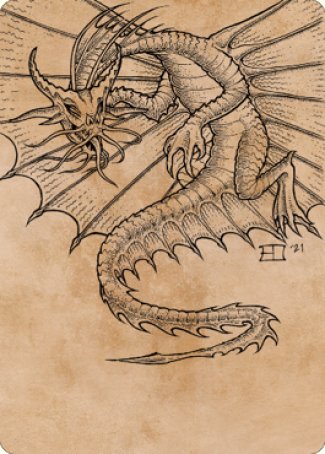 Ancient Gold Dragon Art Card (44) [Commander Legends: Battle for Baldur's Gate Art Series] | Magic Magpie