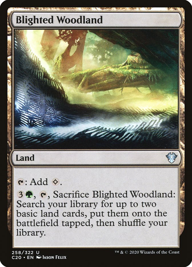 Blighted Woodland [Commander 2020] | Magic Magpie