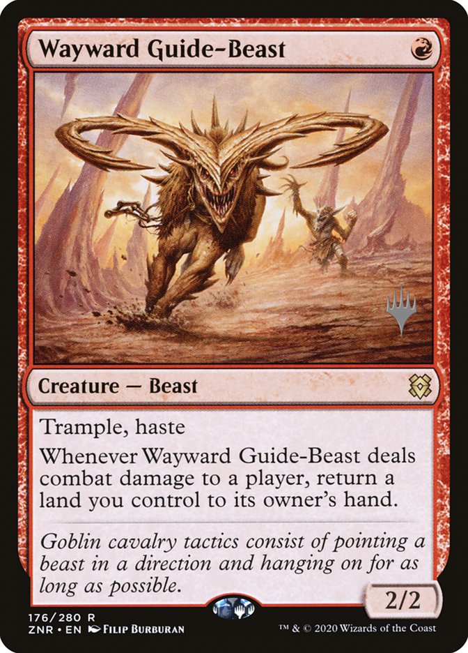 Wayward Guide-Beast (Promo Pack) [Zendikar Rising Promos] | Magic Magpie