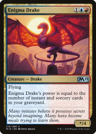 Enigma Drake [Core Set 2019] | Magic Magpie