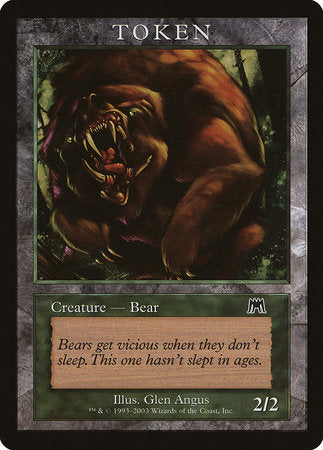 Bear Token (Onslaught) [Magic Player Rewards 2003] | Magic Magpie