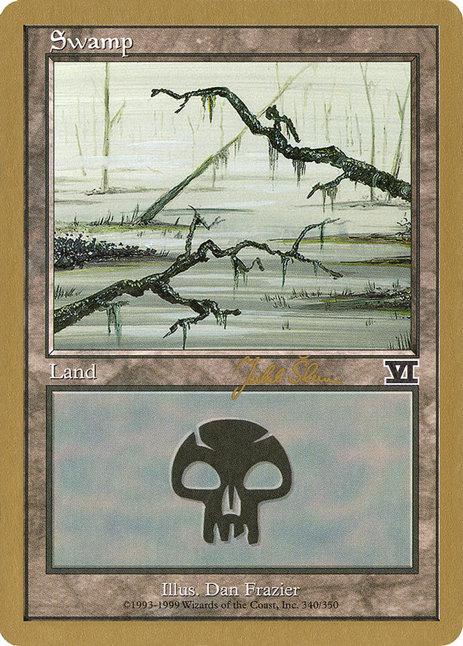 Swamp (js340b) (Jakub Slemr) [World Championship Decks 1999] | Magic Magpie