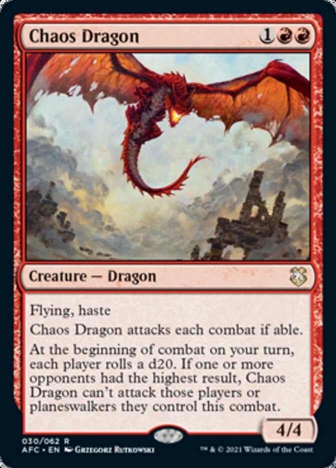 Chaos Dragon [Dungeons & Dragons: Adventures in the Forgotten Realms Commander] | Magic Magpie