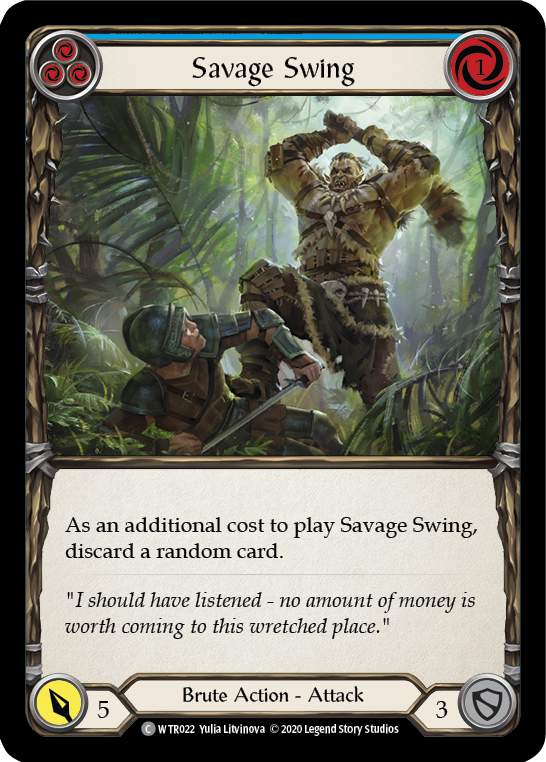 Savage Swing (Blue) [U-WTR022] Unlimited Normal | Magic Magpie