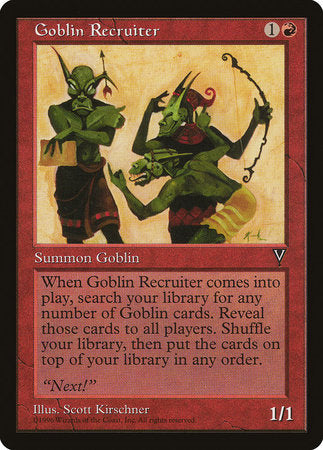 Goblin Recruiter [Visions] | Magic Magpie