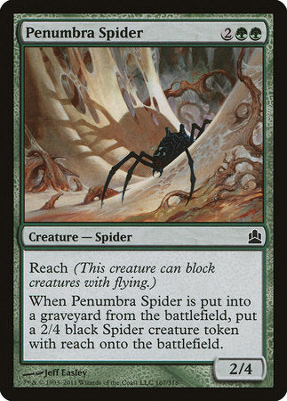 Penumbra Spider [Commander 2011] | Magic Magpie