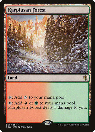 Karplusan Forest [Commander 2016] | Magic Magpie