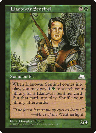 Llanowar Sentinel [Weatherlight] | Magic Magpie