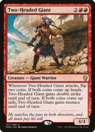 Two-Headed Giant [Dominaria] | Magic Magpie
