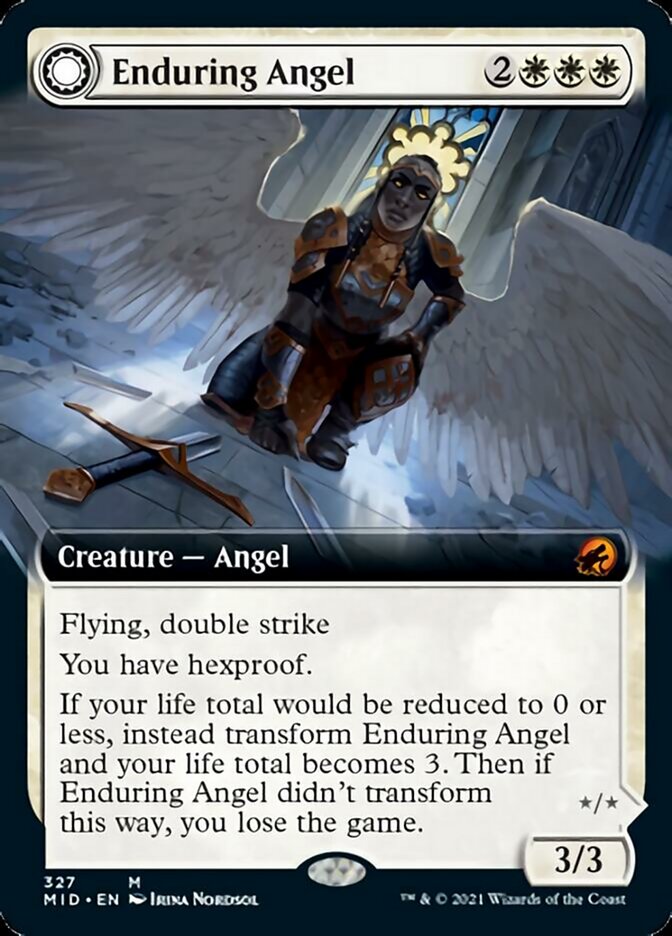 Enduring Angel // Angelic Enforcer (Extended) [Innistrad: Midnight Hunt] | Magic Magpie