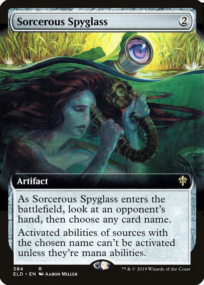 Sorcerous Spyglass (Extended Art) [Throne of Eldraine] | Magic Magpie