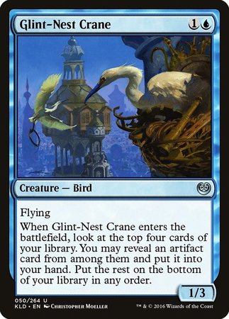 Glint-Nest Crane [Kaladesh] | Magic Magpie