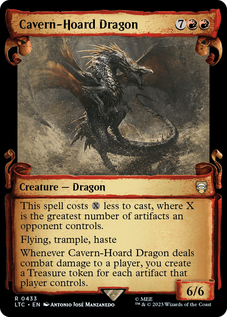 Cavern-Hoard Dragon [The Lord of the Rings: Tales of Middle-Earth Commander Showcase Scrolls] | Magic Magpie