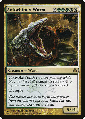 Autochthon Wurm [Ravnica: City of Guilds] | Magic Magpie