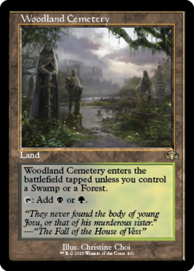 Woodland Cemetery (Retro) [Dominaria Remastered] | Magic Magpie