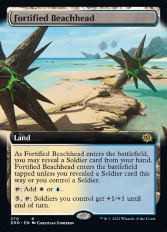 Fortified Beachhead (Extended Art) [The Brothers' War] | Magic Magpie