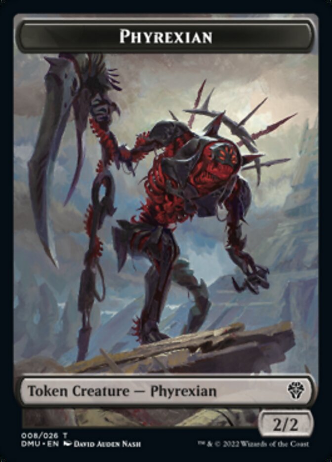 Phyrexian // Zombie Double-sided Token [Dominaria United Tokens] | Magic Magpie