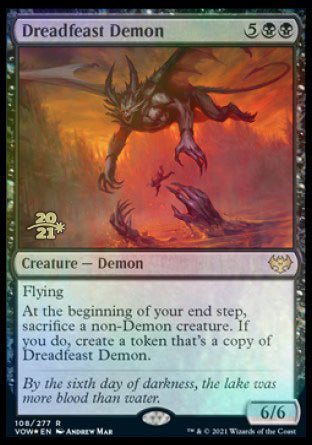 Dreadfeast Demon [Innistrad: Crimson Vow Prerelease Promos] | Magic Magpie
