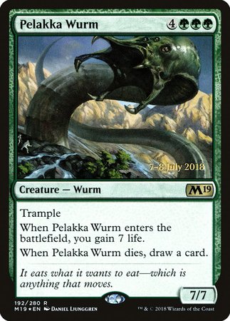 Pelakka Wurm [Core Set 2019 Promos] | Magic Magpie