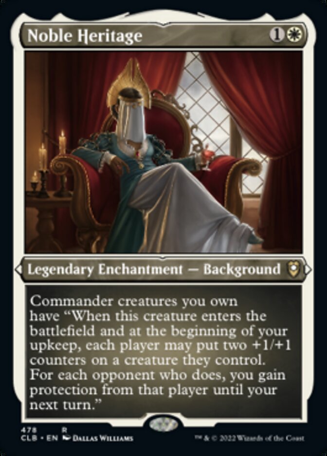 Noble Heritage (Foil Etched) [Commander Legends: Battle for Baldur's Gate] | Magic Magpie