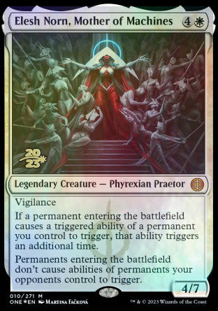 Elesh Norn, Mother of Machines [Phyrexia: All Will Be One Prerelease Promos] | Magic Magpie