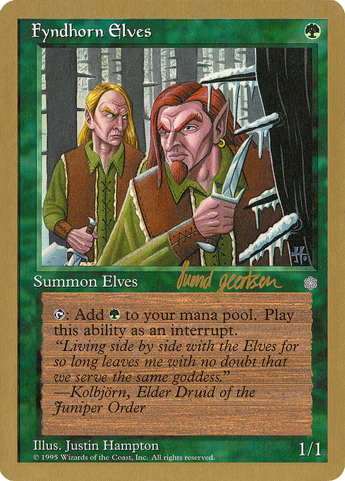 Fyndhorn Elves (Svend Geertsen) [World Championship Decks 1997] | Magic Magpie