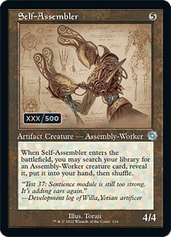 Self-Assembler (Retro Schematic) (Serial Numbered) [The Brothers' War Retro Artifacts] | Magic Magpie