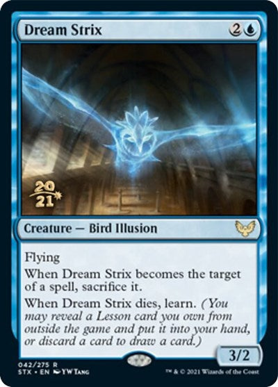 Dream Strix [Strixhaven: School of Mages Prerelease Promos] | Magic Magpie