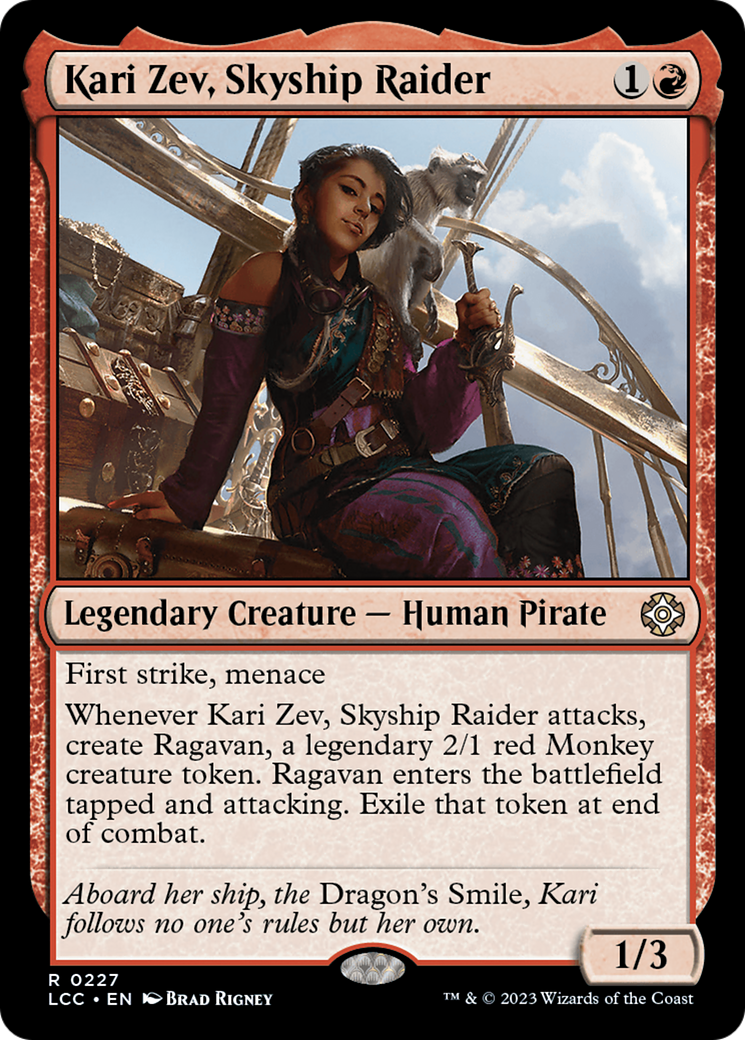 Kari Zev, Skyship Raider [The Lost Caverns of Ixalan Commander] | Magic Magpie