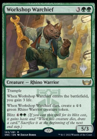Workshop Warchief (Promo Pack) [Streets of New Capenna Promos] | Magic Magpie