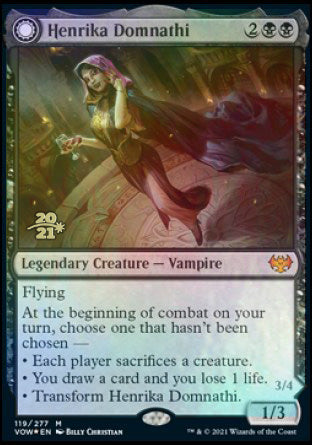 Henrika Domnathi // Henrika, Infernal Seer [Innistrad: Crimson Vow Prerelease Promos] | Magic Magpie