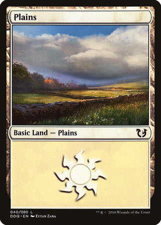 Plains (40) [Duel Decks: Blessed vs. Cursed] | Magic Magpie